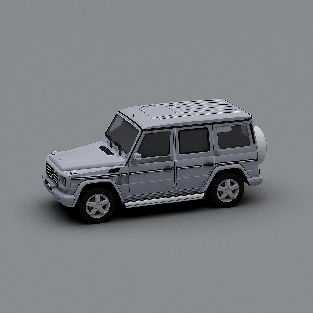 Low Poly Mercedes G-Class SUV 3D model