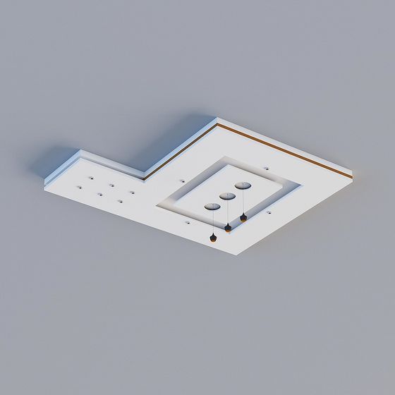 Minimalist Ceiling Light 3D model