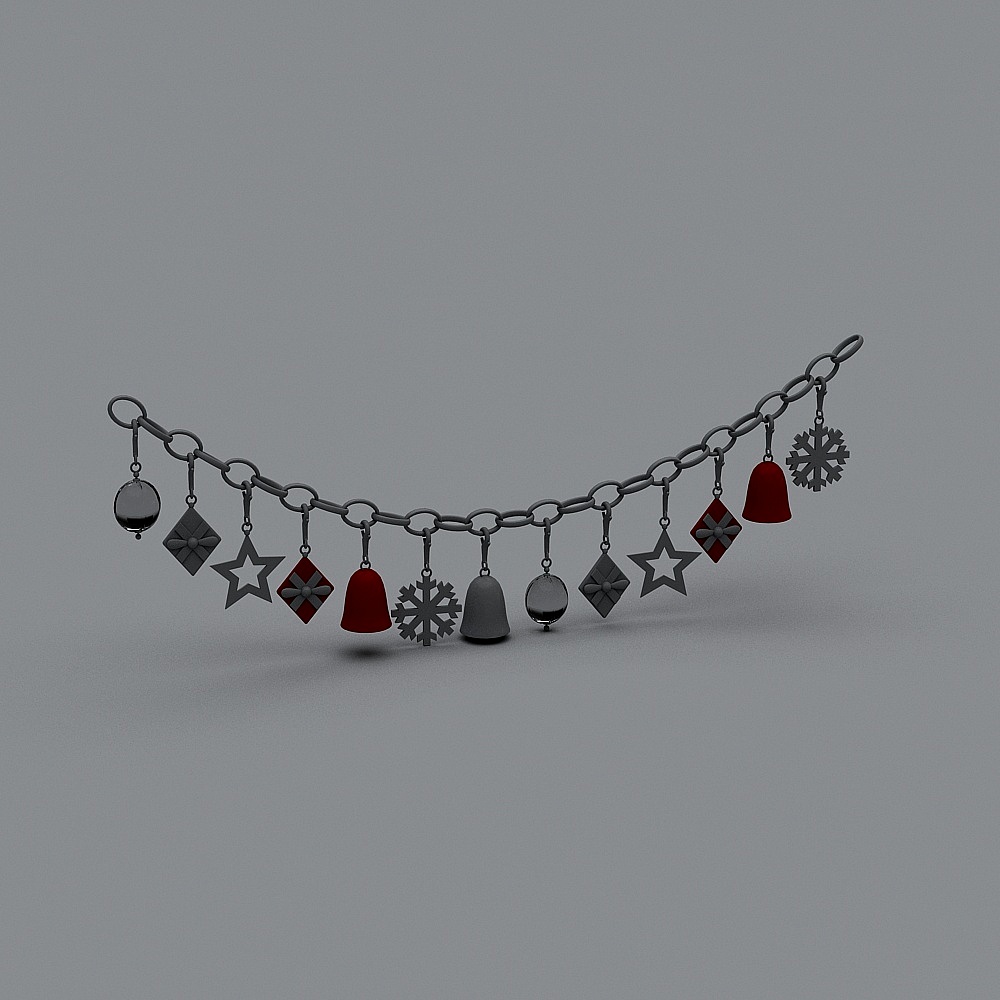 Charming Christmas Ornament 3D model