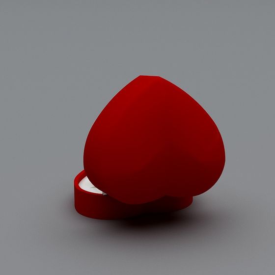 Love Box Heart-Shaped 3D model