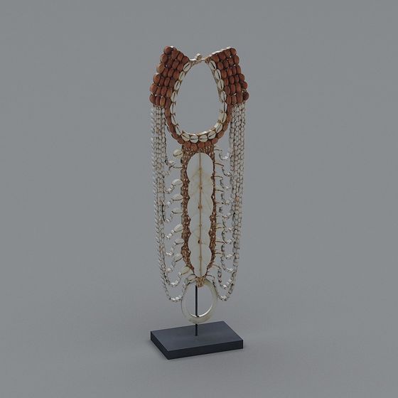 Elegant Shell Necklace 3D model for Creative Designs