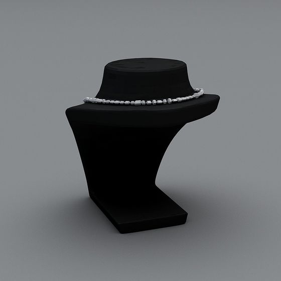 Stylish Necklace Display Stand 3D model