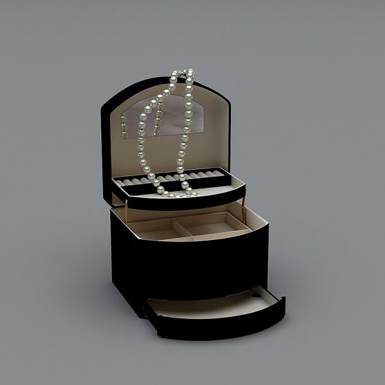 Elegant Jewelry Box 3D model Design
