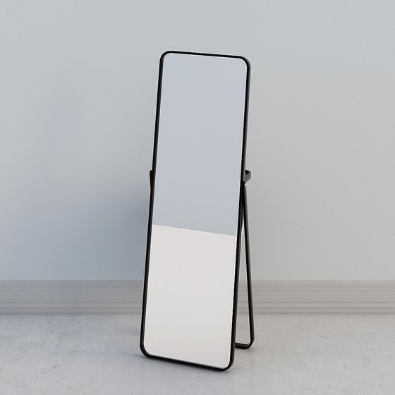 Minimalist Low-Poly Mirror 3D model