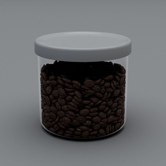 Coffee Bean Jar 3D Model