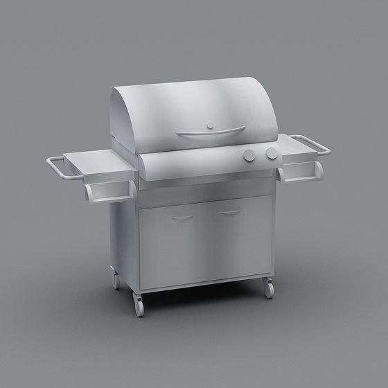 Futuristic BBQ Grill 3D Model