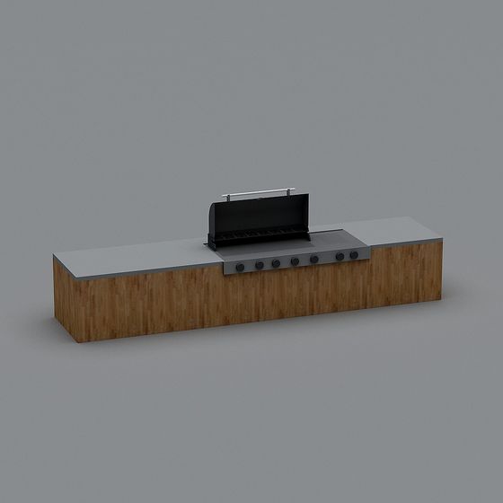 Urban BBQ Grill 3D model for Creative Spaces