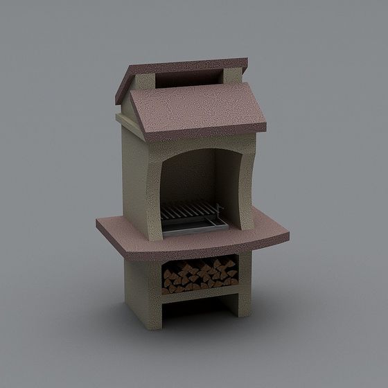 Charming Country Oven 3D model