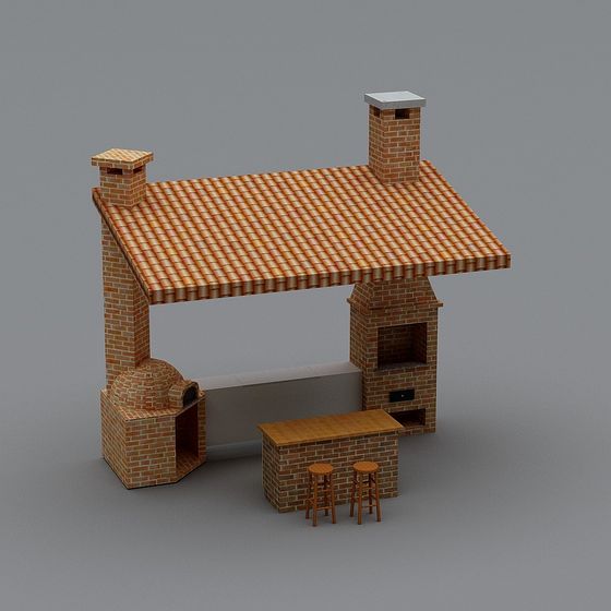 Charming Country Bakehouse 3D model