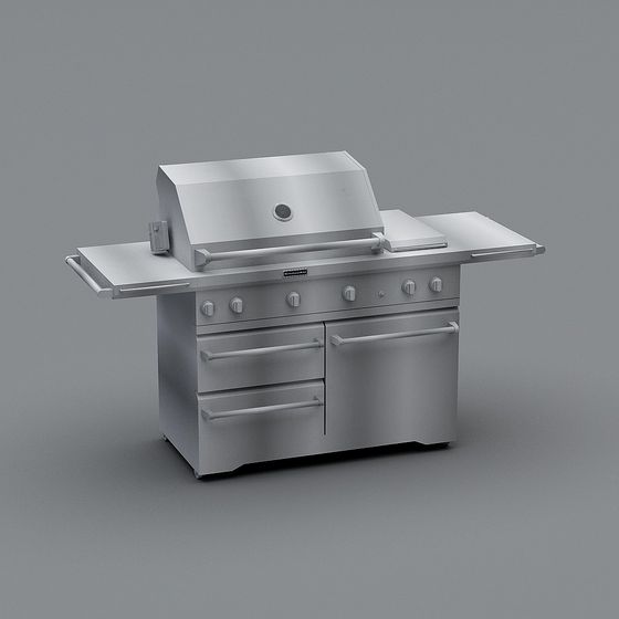 Urban Grill 3D model for Outdoor Cooking