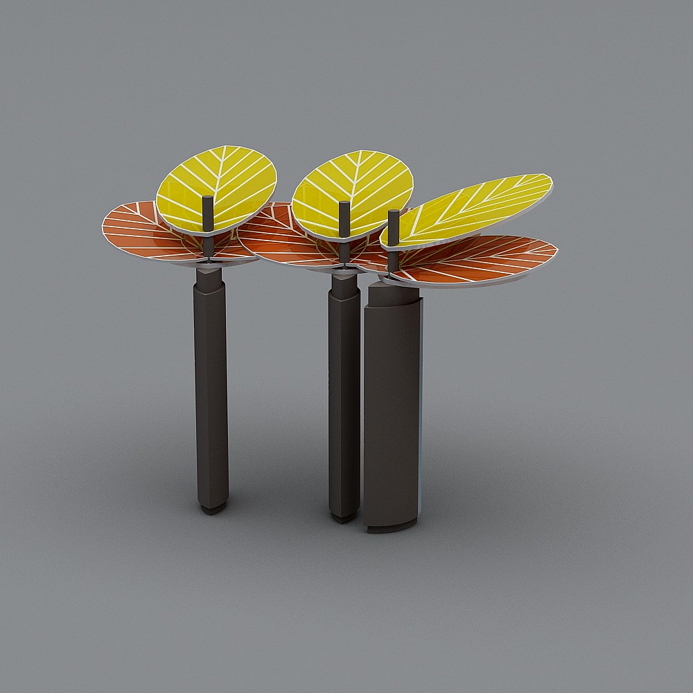 Future Light Low-Poly 3D Model