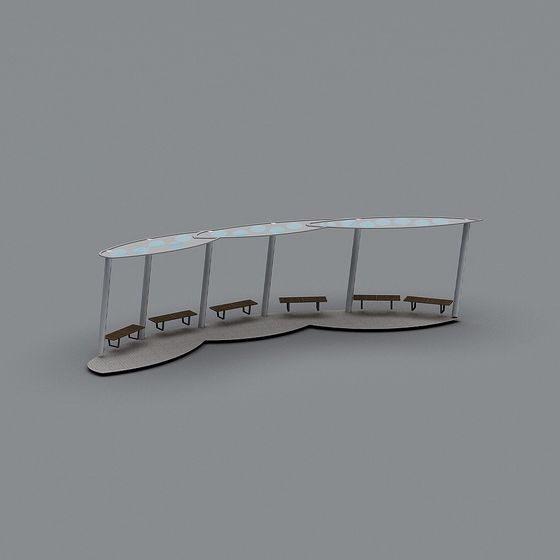 Urban Resting Corridor 3D model