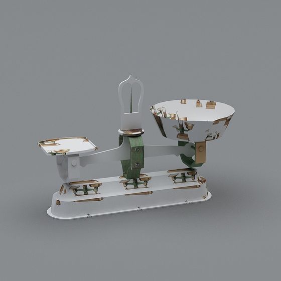 Vintage Balance Scale 3D model