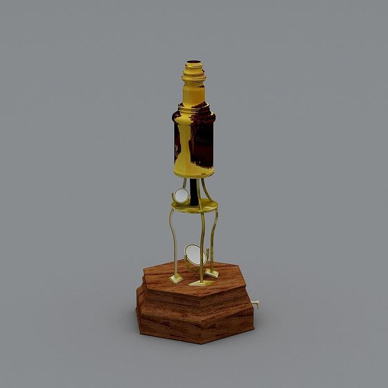 Vintage Table Lamp 3D model for Modern Urban Spaces