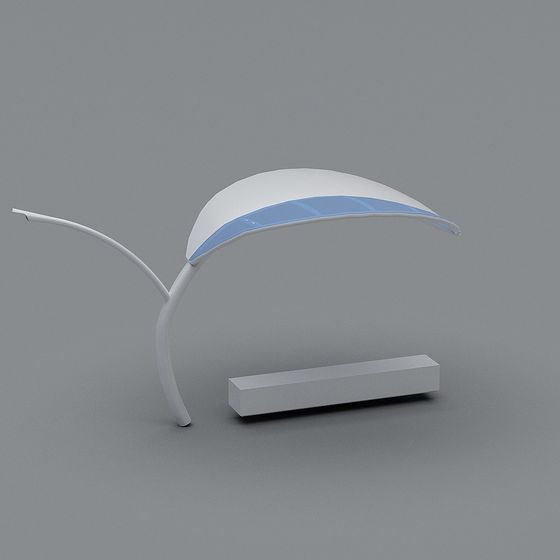 Stylish 3D Table Lamp Model for Future Cities