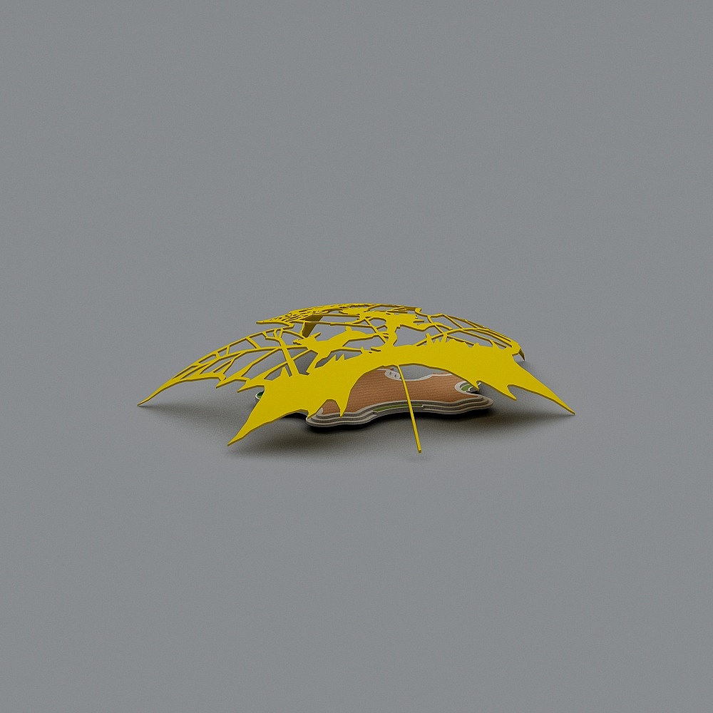 Spider Web Bridge 3D model