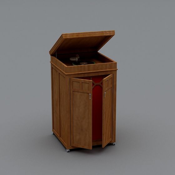 Nostalgic Turntable 3D Model