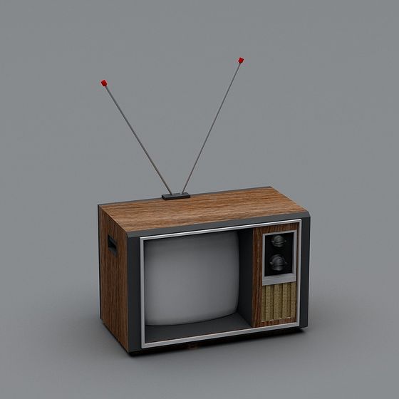 Retro Vintage Television 3D model