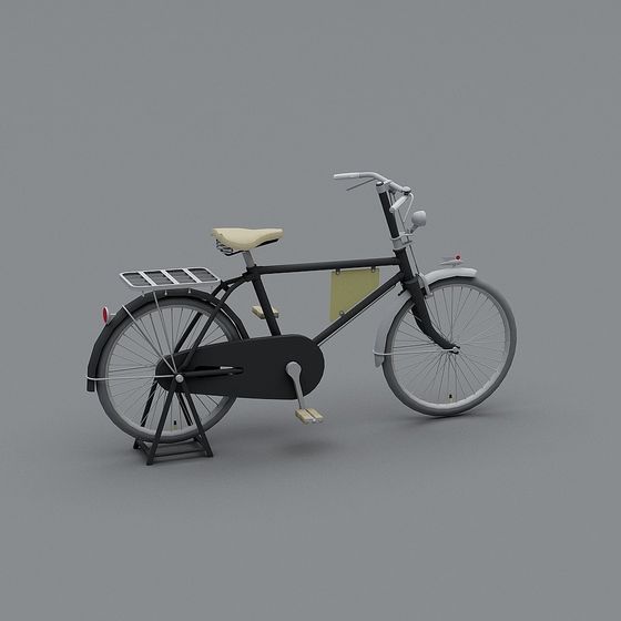 Stylish Vintage Bicycle 3D model
