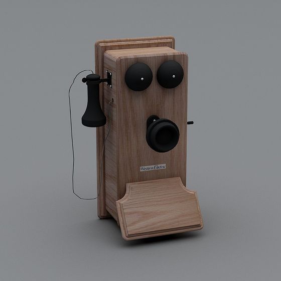 Western Electric Vintage Phone 3D model