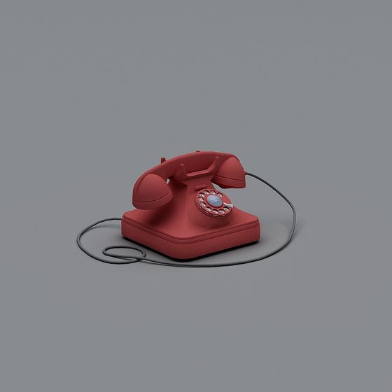 Classic Retro Telephone 3D model