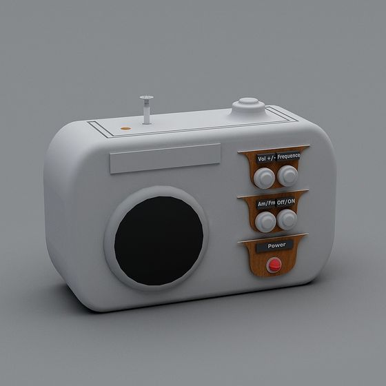 Nostalgic Radio 3D model for Creative Projects
