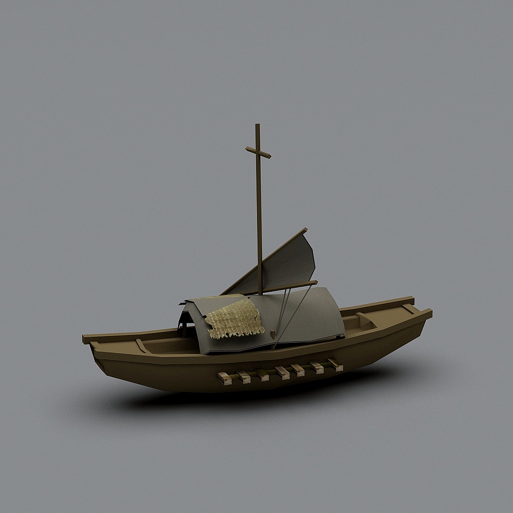 Ancient Sailing Ship 3D model