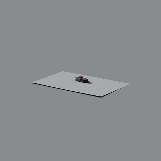 Elegant Low-Poly Boat 3D model