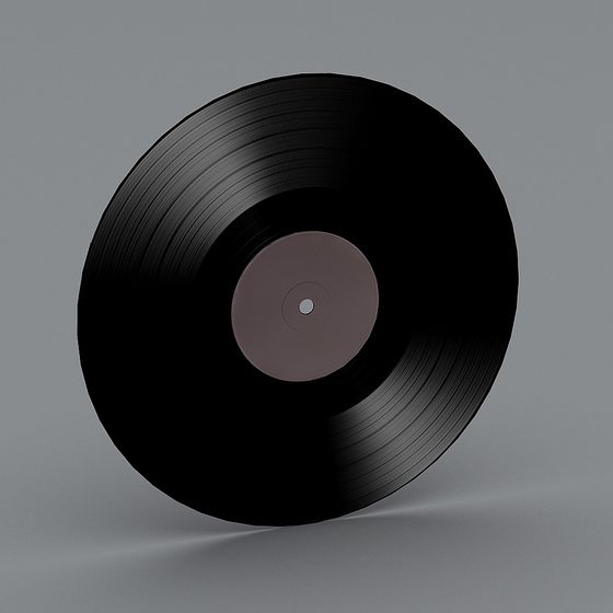 Vintage Vinyl Record 3D model