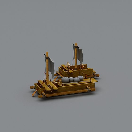 Drifter 3D Model - Low Poly Boat for Creative Projects