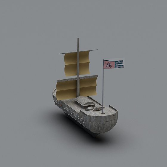 Ancient Warship 3D model
