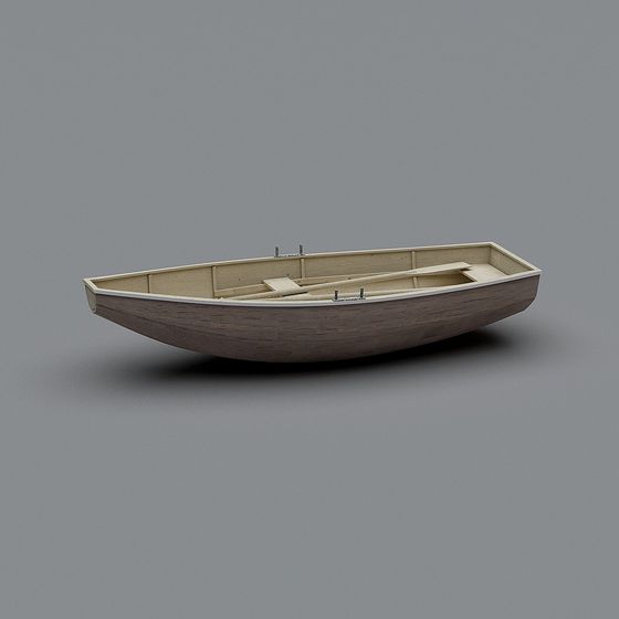 Coastal Rowboat 3D model