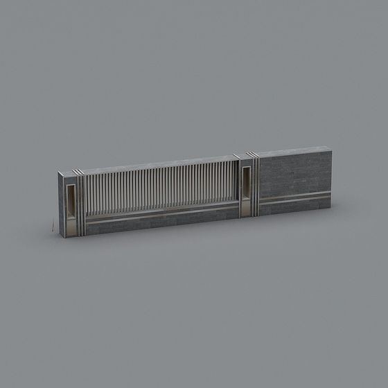 Sleek Minimalist 3D Wall Model Design