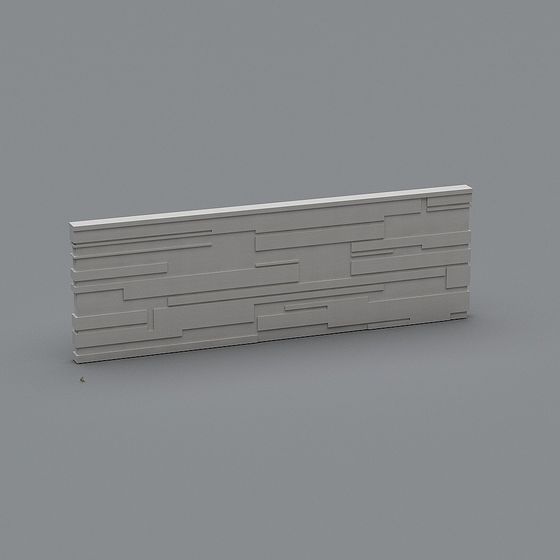 Modular Brick Wall 3D model