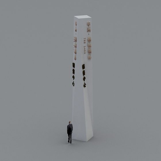 Lakeside Sign Post 3D model for Creative Projects