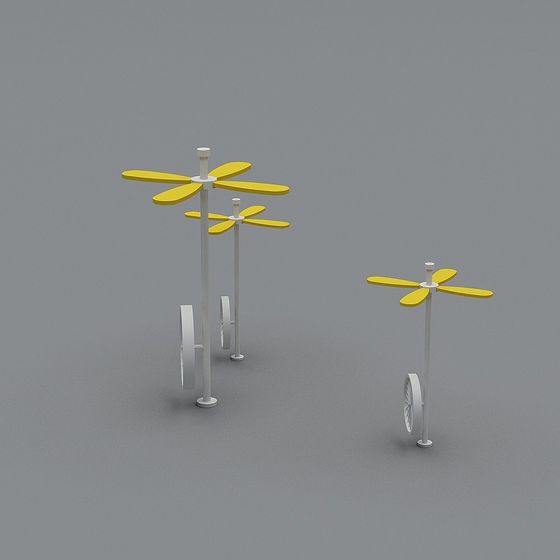 Unique Low-Poly Streetlight 3D Model for Futuristic Cities