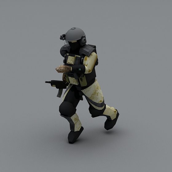 Tactical Elite 3D Model for Creative Projects