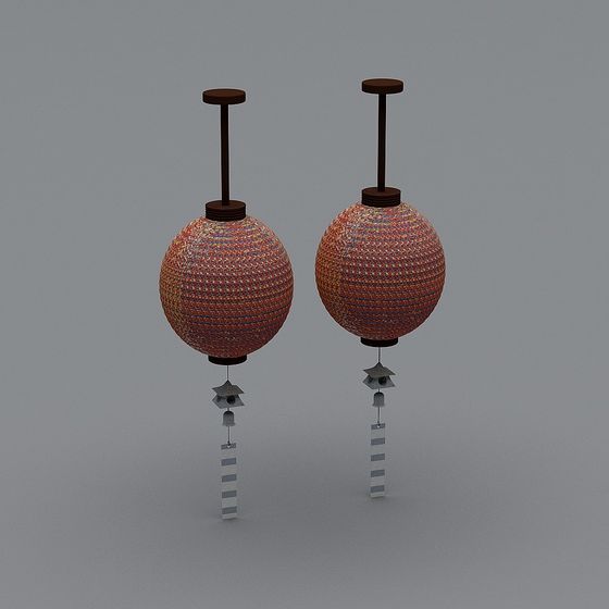 Oriental Wind Chimes 3D model