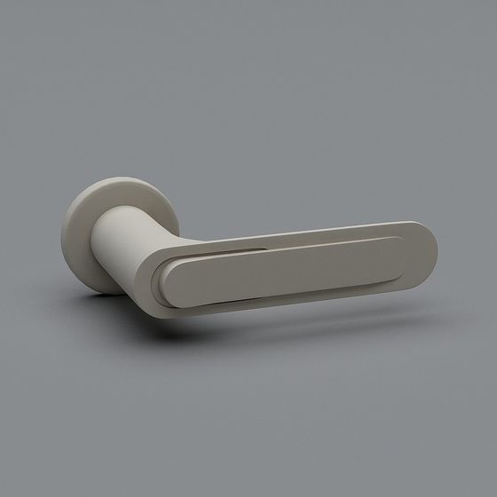 Elegant Minimalist Door Handle 3D model
