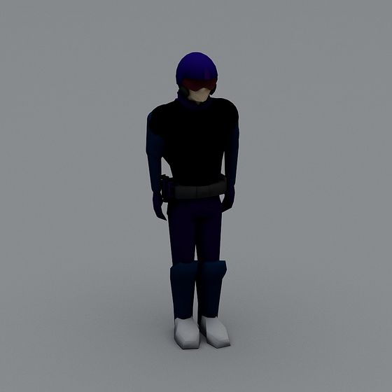 Futuristic Knight 3D model