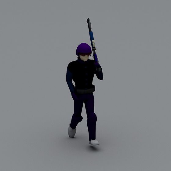 Futuristic Sentinel 3D model