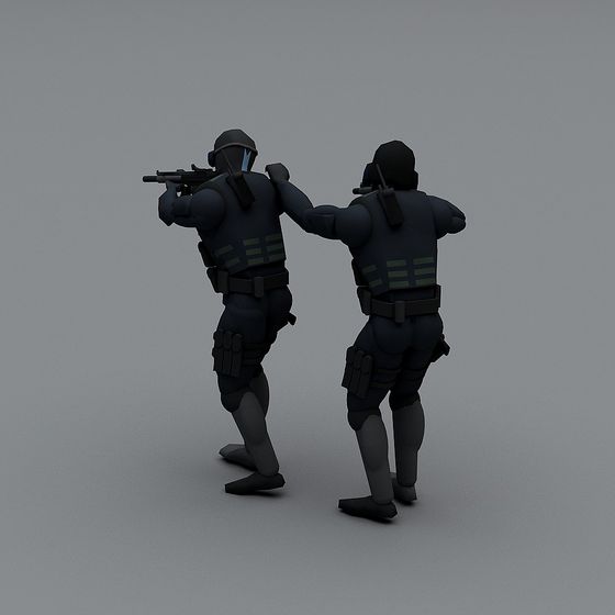 Stealth Operative Low-Polygon Tactical Soldier 3D model