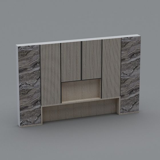 Minimalist Living Room Cabinet 3D model