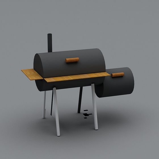 Urban Grill 3D model for Outdoor Cooking
