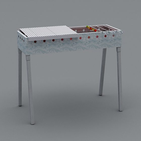 Urban Board Game Table 3D model