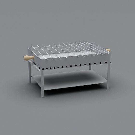 Portable Barbecue Grill 3D model for Creative Projects