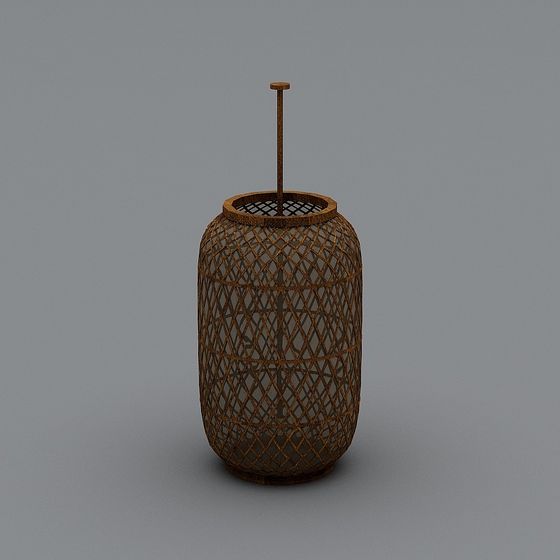 Woven Lantern 3D model for Natural Settings