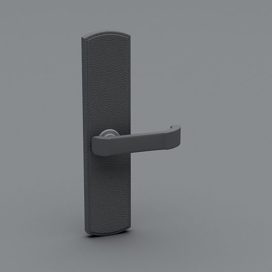 Elegant Minimalist Door Handle 3D model