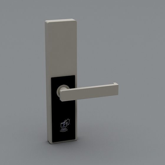 Sleek Smart Lock 3D Model for Modern Interiors