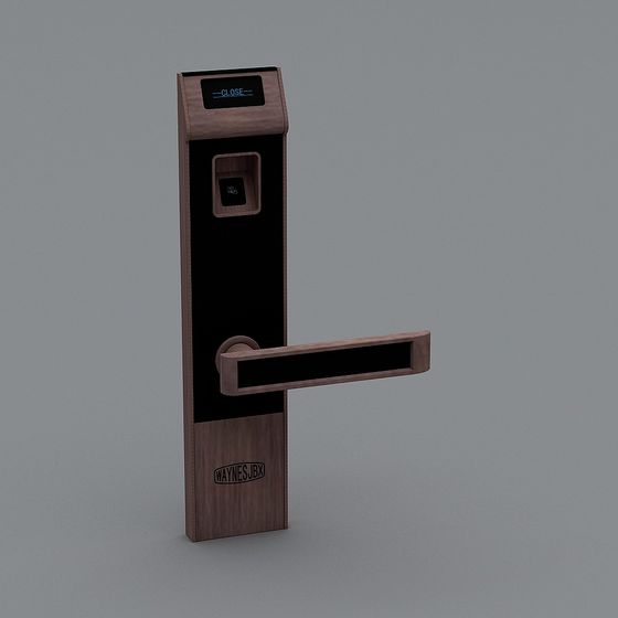 Stylish Smart Lock 3D model for Contemporary Use